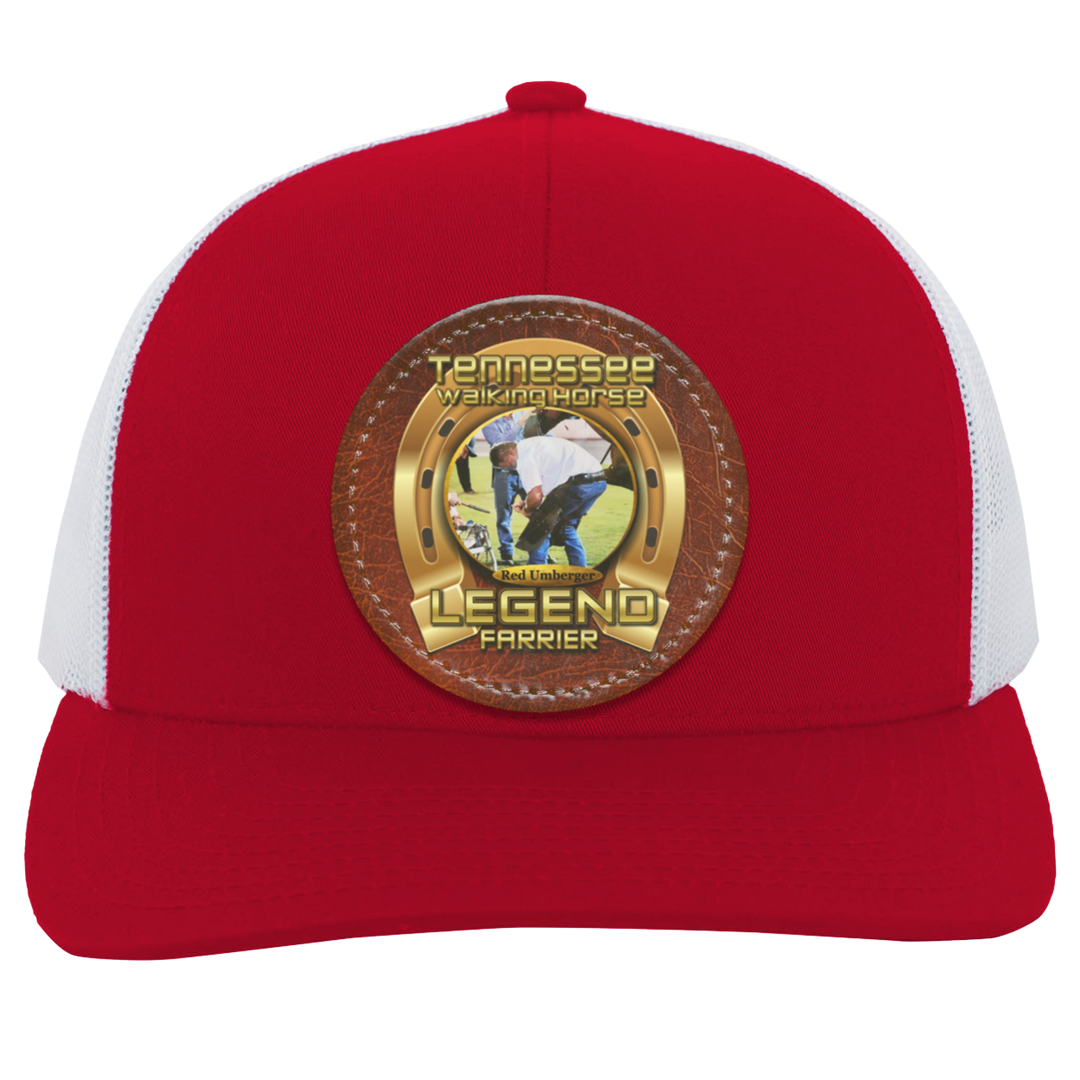RED UMBERGER (TWH LEGENDS) HAT 104C Trucker Snap Back - Patch