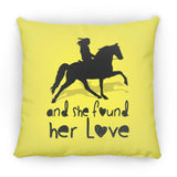 SHE FOUND HER LOVE (TWH pleasure)Bblack art ZP18 Large Square Pillow