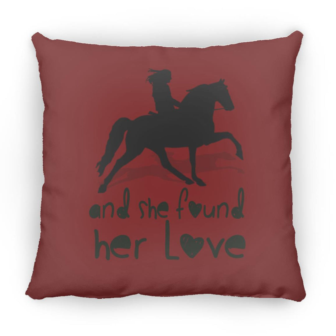 SHE FOUND HER LOVE (TWH pleasure)Bblack art ZP14 Small Square Pillow