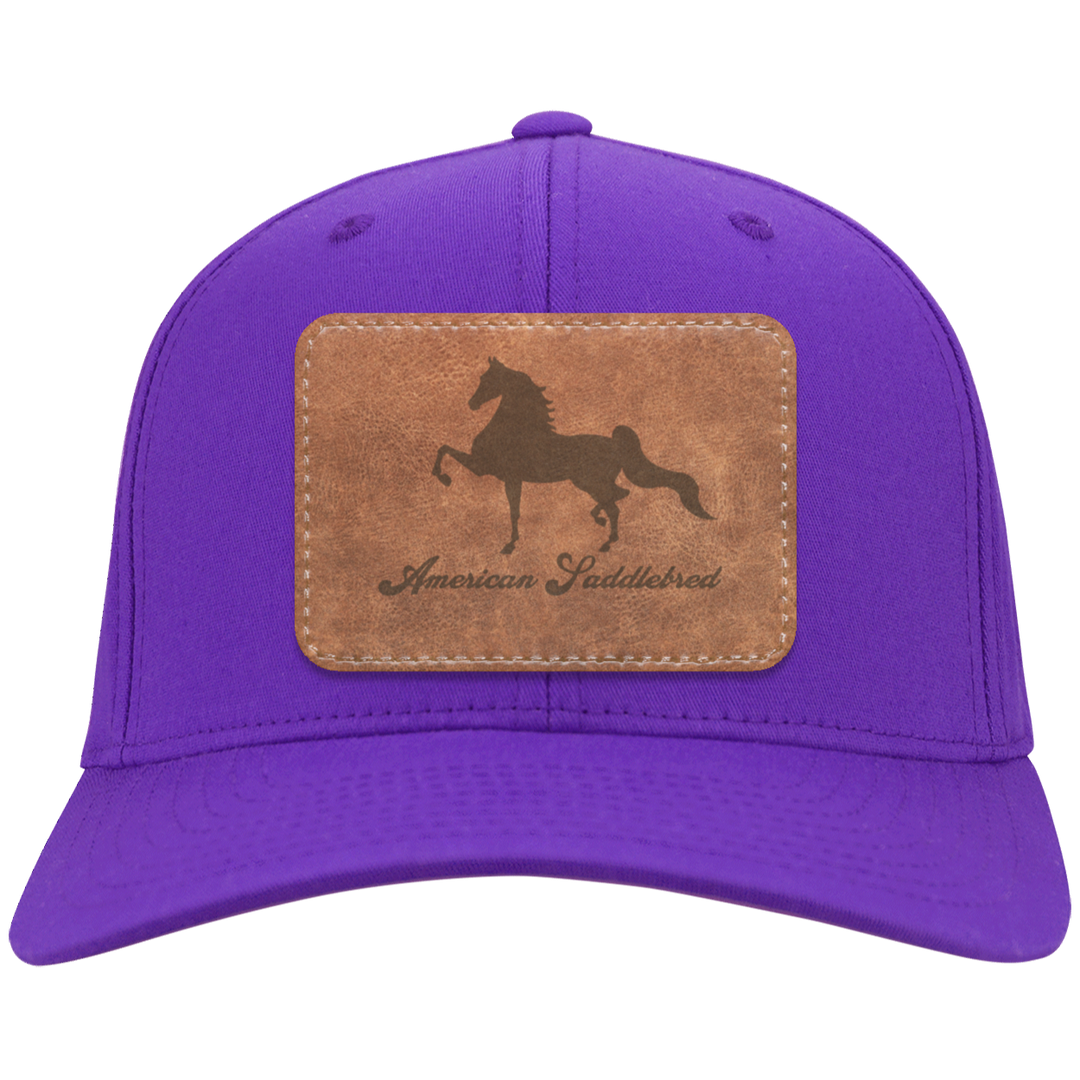 AMERICAN SADDLEBRED ON LEATHER CP80 Twill Cap - Patch