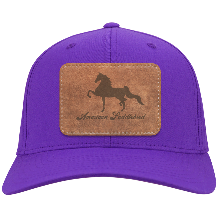 AMERICAN SADDLEBRED ON LEATHER CP80 Twill Cap - Patch