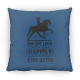 HAPPILY EVER AFTER (TWH Pleasure) Blk ZP18 Large Square Pillow