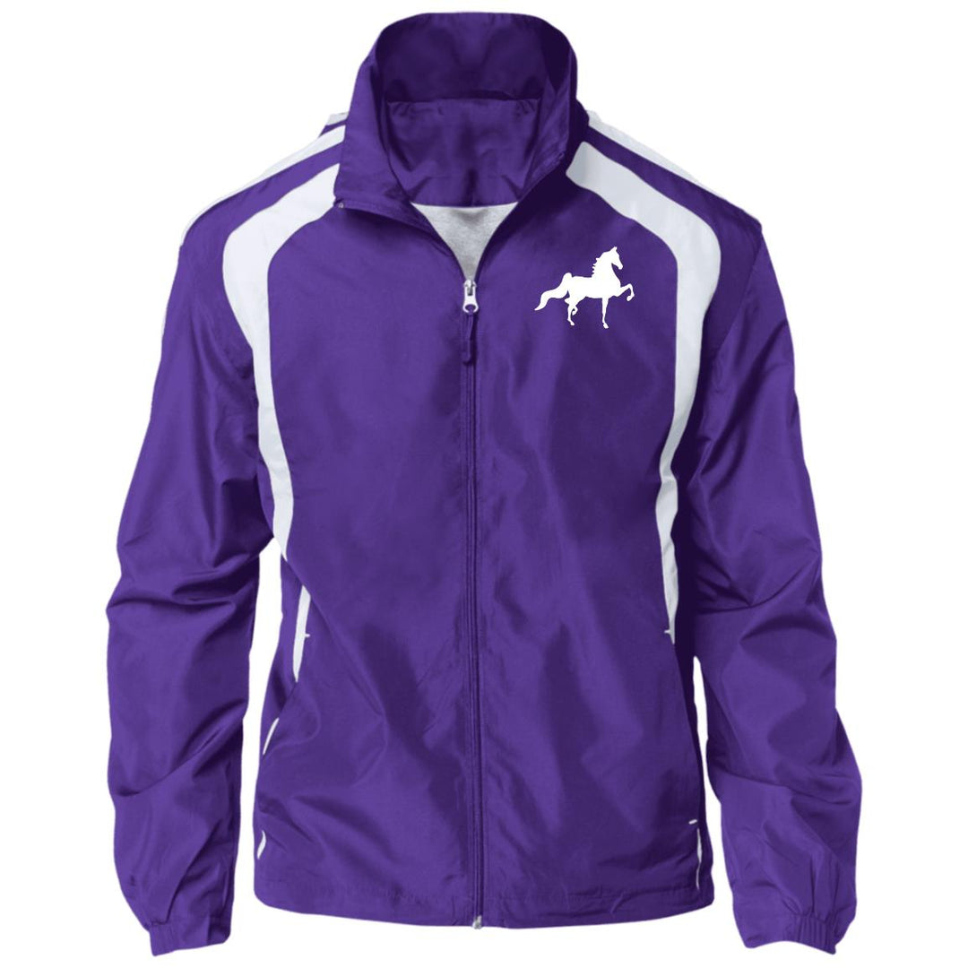 American Saddlebred (white) JST60 Jersey-Lined Raglan Jacket