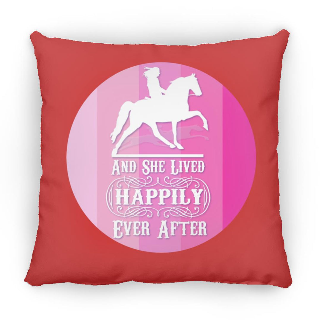 SHE LIVED HAPPILY TWH PLEASURE SHADES OF PINK ZP16 Medium Square Pillow
