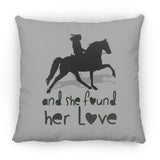 SHE FOUND HER LOVE (TWH pleasure)Bblack art ZP18 Large Square Pillow