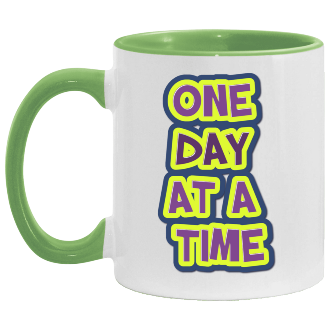 ONE DAY AT A TIME (RECOVERY) AM11OZ 11 oz. Accent Mug