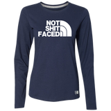 NOT SHIT FACED (WHITE) 64LTTX Ladies’ Essential Dri-Power Long Sleeve Tee