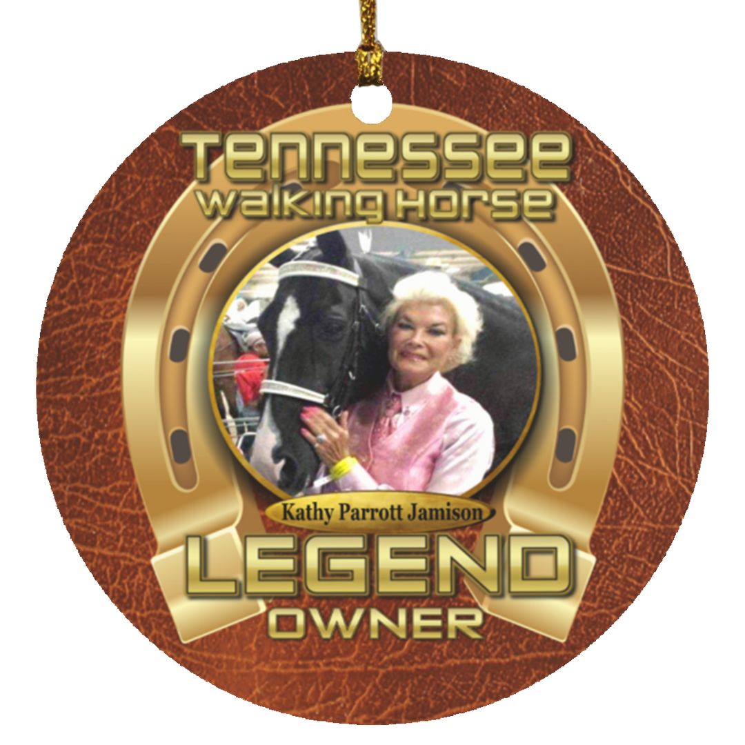 KATHY PARROTT JAMISON (TWH LEGENDS) HAT SUBORNC Circle Ornament