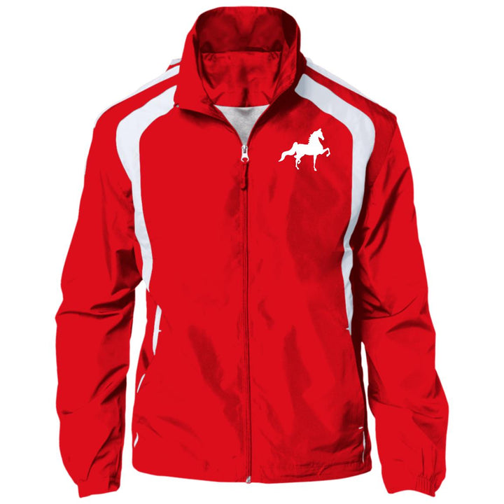 American Saddlebred (white) JST60 Jersey-Lined Raglan Jacket