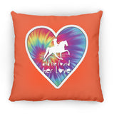 SHE FOUND HER LOVE TWH PLEASURE HEART ZP18 Large Square Pillow