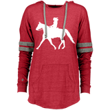 Missouri Fox Trotter LADY FINAL ART WHITE 229390 Ladies Hooded Low Key Pullover