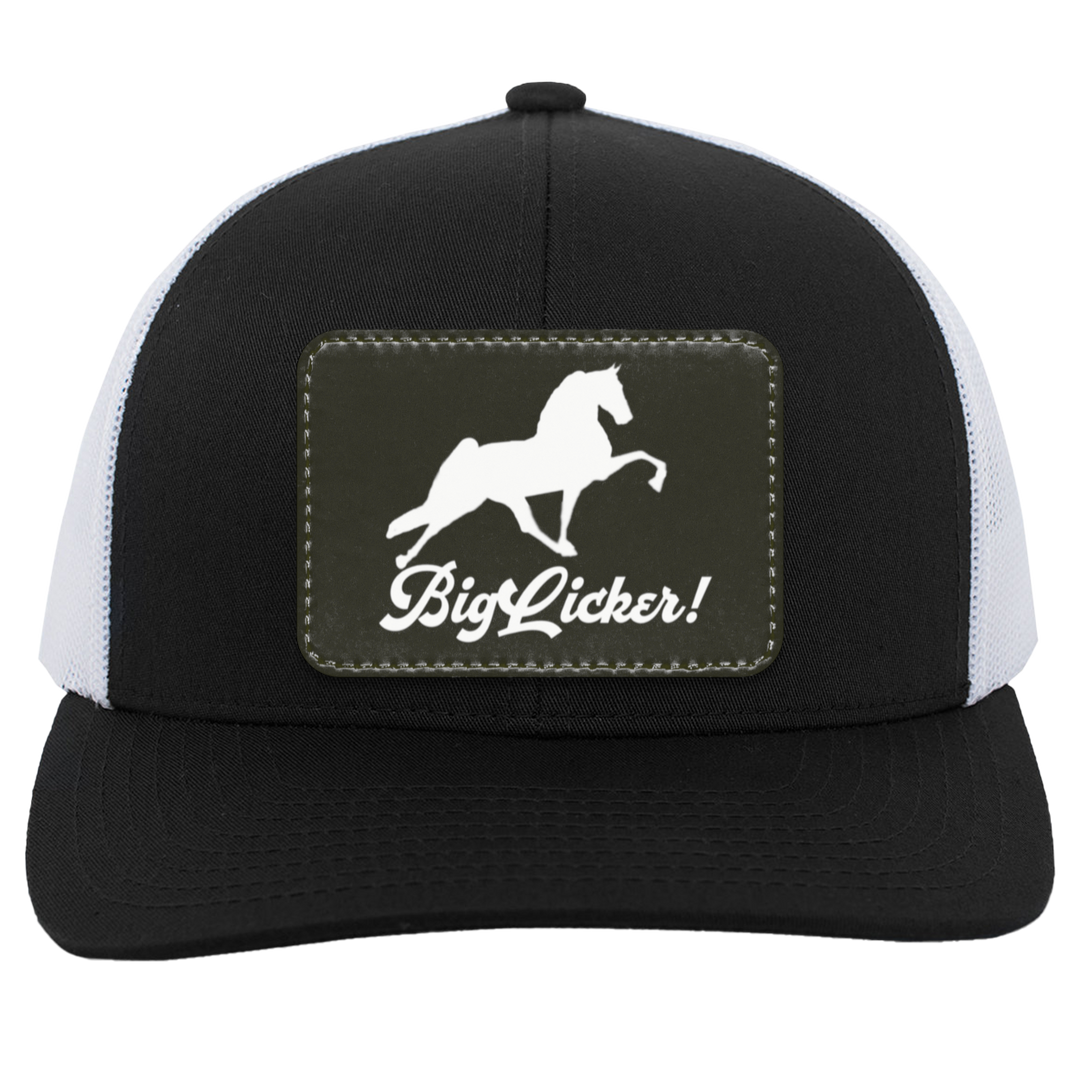BIG LICKER PATCH HATTRUCKER HAT ( THREE SHAPES-12 COLORS AND STYLES)