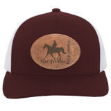 MISSOURI FOX TROTTER ON LEATHER 104C Trucker Snap Back - Patch