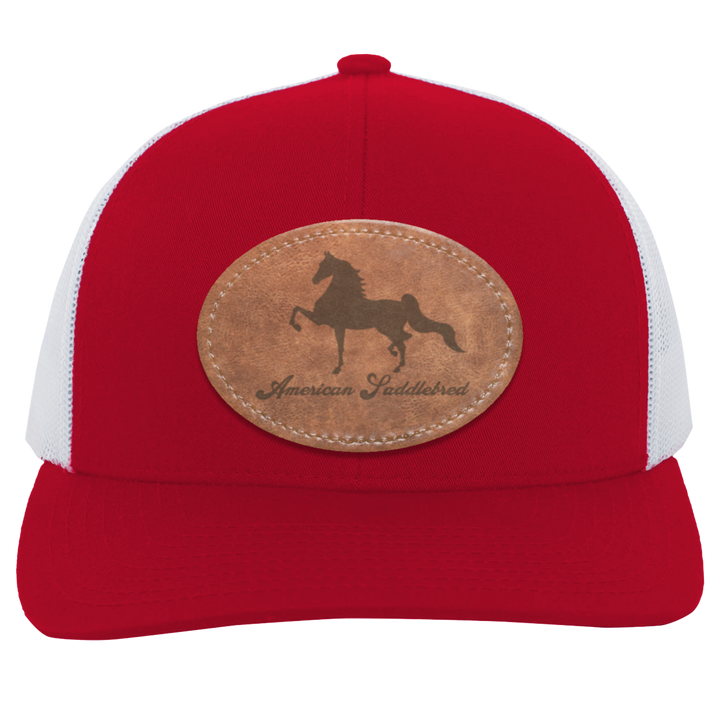AMERICAN SADDLEBRED ON LEATHER 104C Trucker Snap Back - Patch