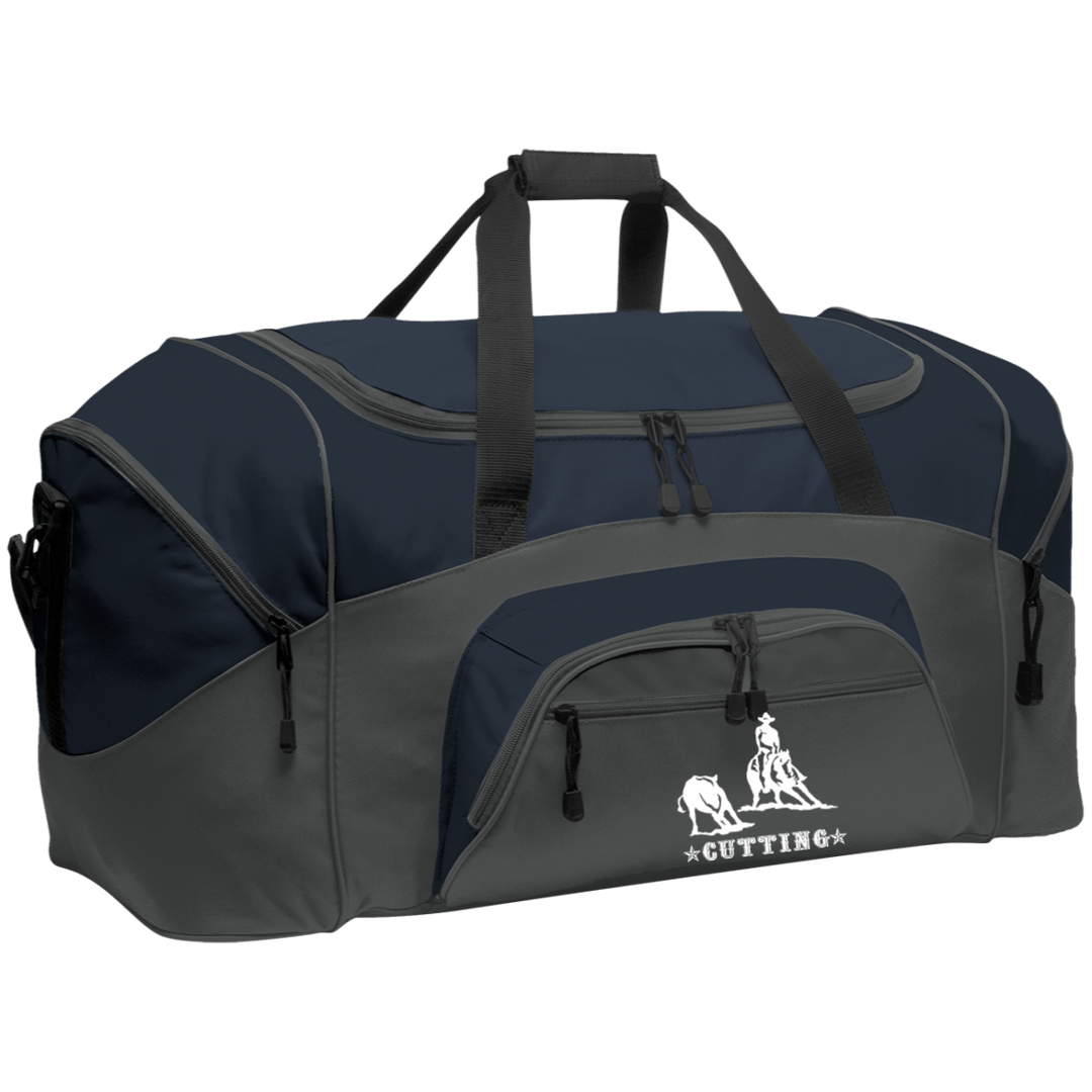 CUTTING STYLE 1 (white) 4HORSE BG99 Colorblock Sport Duffel