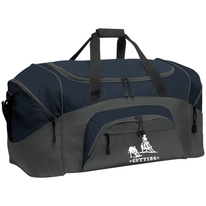 CUTTING STYLE 1 (white) 4HORSE BG99 Colorblock Sport Duffel