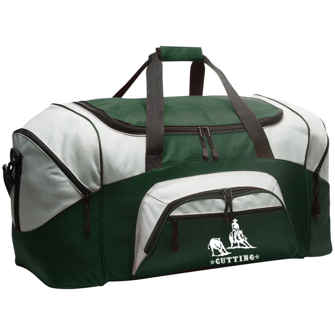 CUTTING STYLE 1 (white) 4HORSE BG99 Colorblock Sport Duffel