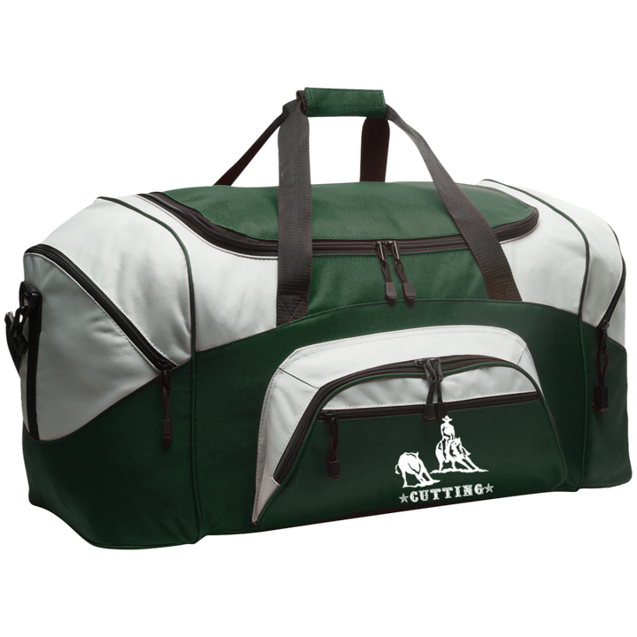 CUTTING STYLE 1 (white) 4HORSE BG99 Colorblock Sport Duffel