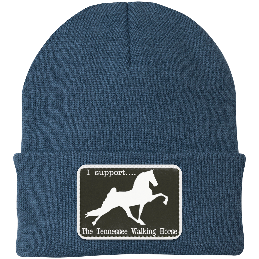 I SUPPORT THE TWH -RECTANGLE CP90 Knit Cap - Patch