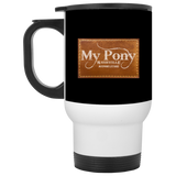 MY PONY NASHVILLE BRAND XP8400W White Travel Mug
