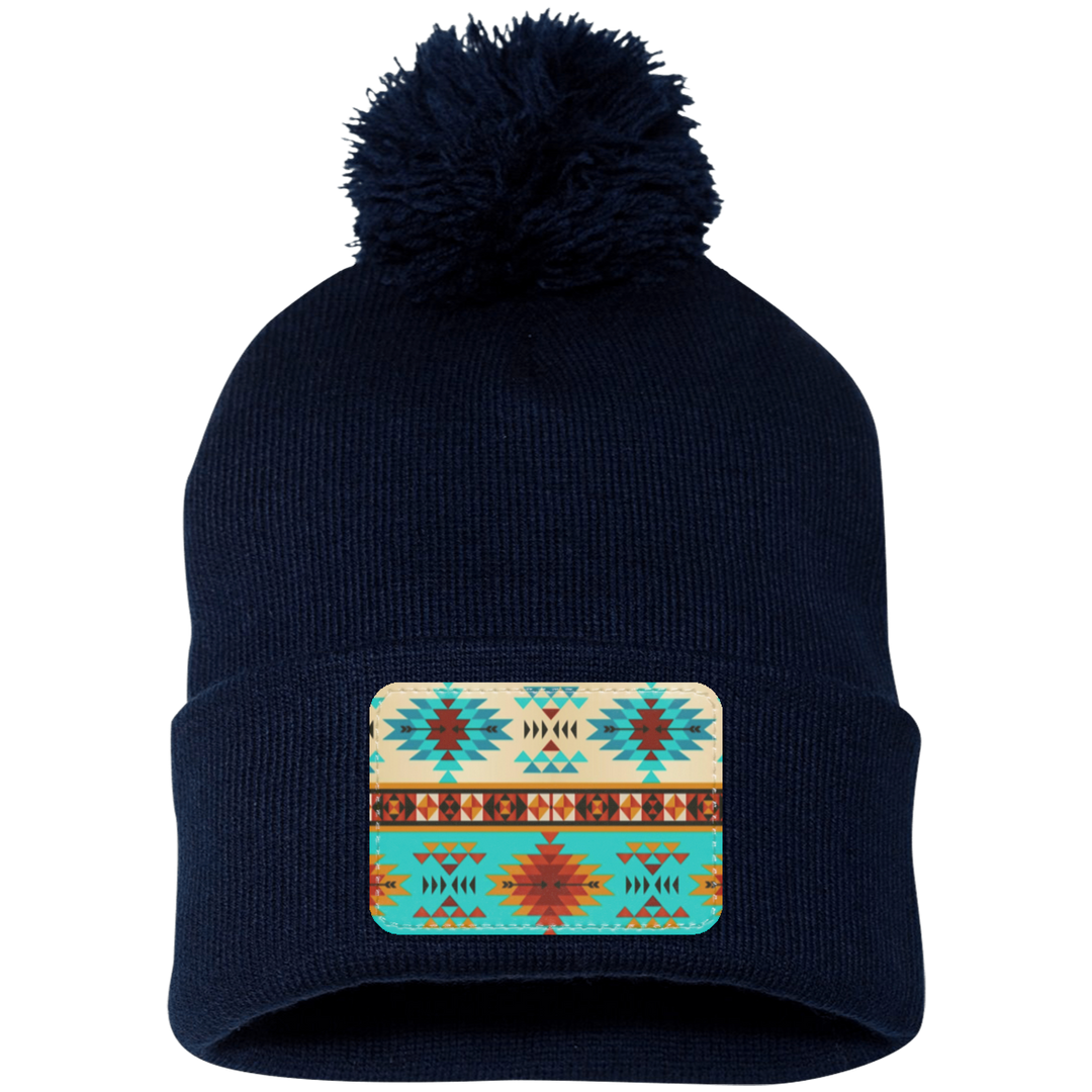 DUTTON RANCH 1 SP15 Pom Pom Knit Cap - Patch