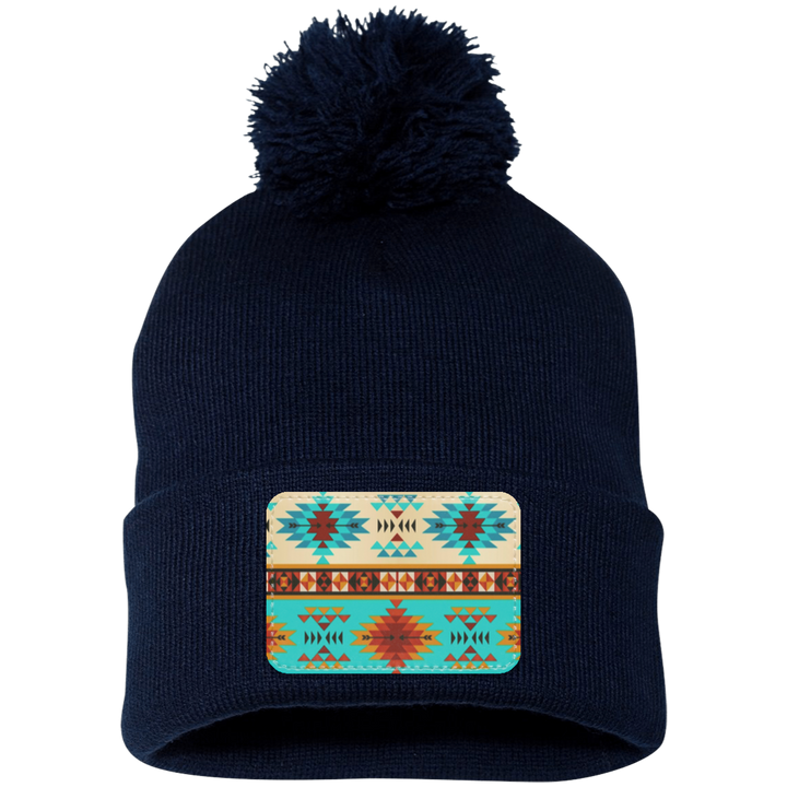 DUTTON RANCH 1 SP15 Pom Pom Knit Cap - Patch
