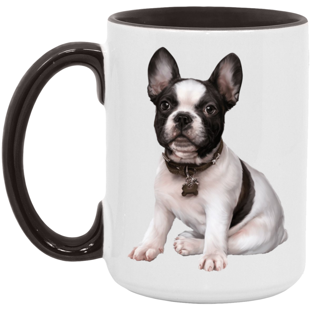 FRENCHIE PUPPY (5) AM15OZ 15oz. Accent Mug