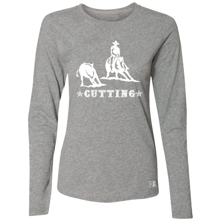 CUTTING STYLE 1 (white) 4HORSE 64LTTX Ladies’ Essential Dri-Power Long Sleeve Tee