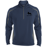 American Saddlebred 2 (black) ST851 Men/Women's Sport Wicking Colorblock 1/2 Zip
