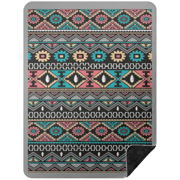 AZTEC 1 BSHL Premium Black Sherpa Blanket 60x80