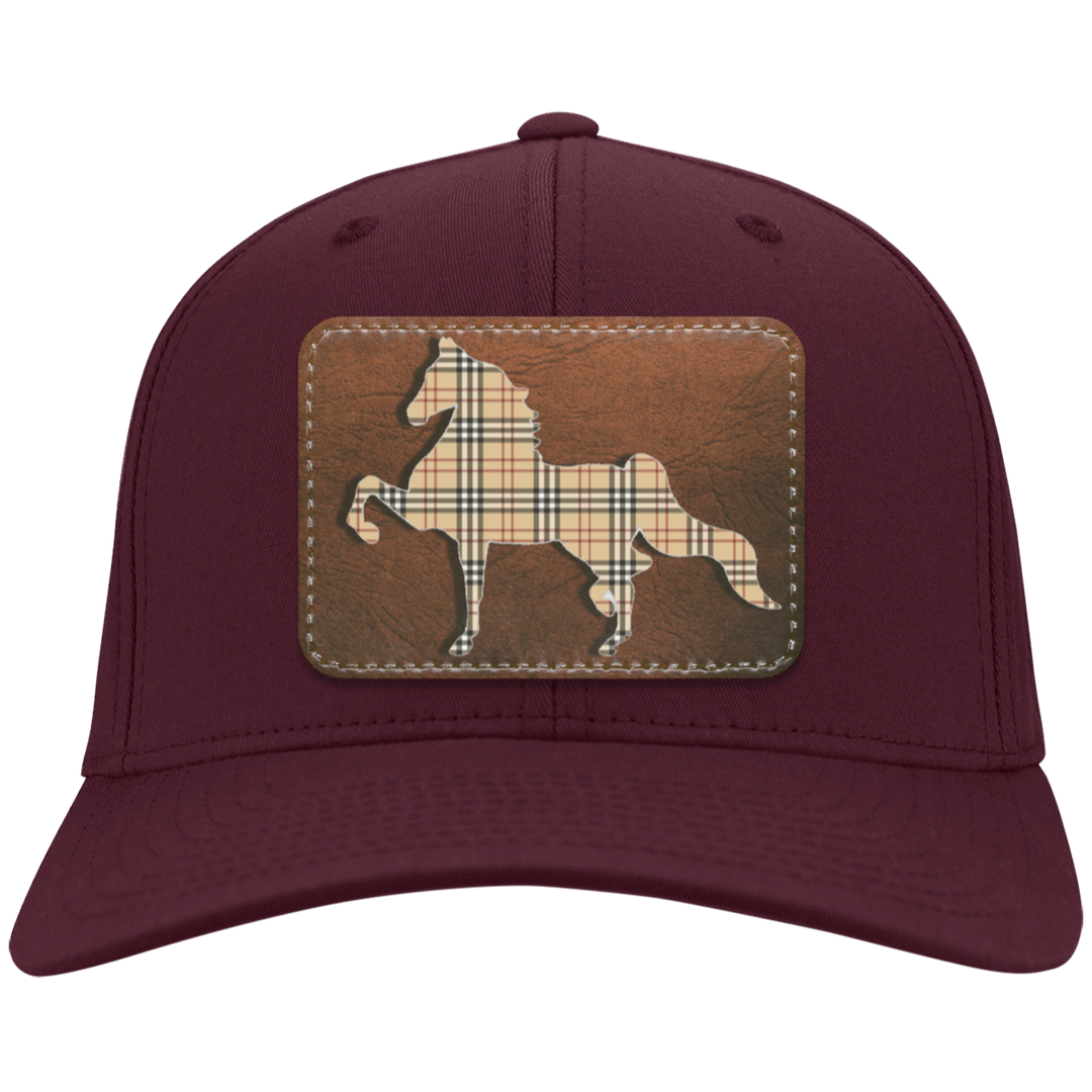 AMERICAN SADDLEBRED LEATHER PATCH (BURBURY) CP80 Twill Cap - Patch