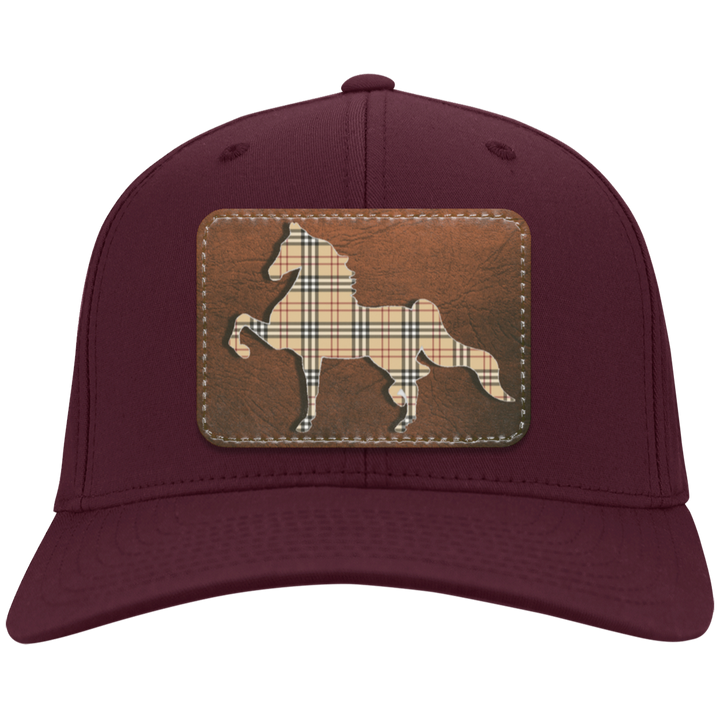 AMERICAN SADDLEBRED LEATHER PATCH (BURBURY) CP80 Twill Cap - Patch