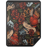 VINTAGE TAT 3 BSHL Premium Black Sherpa Blanket 60x80