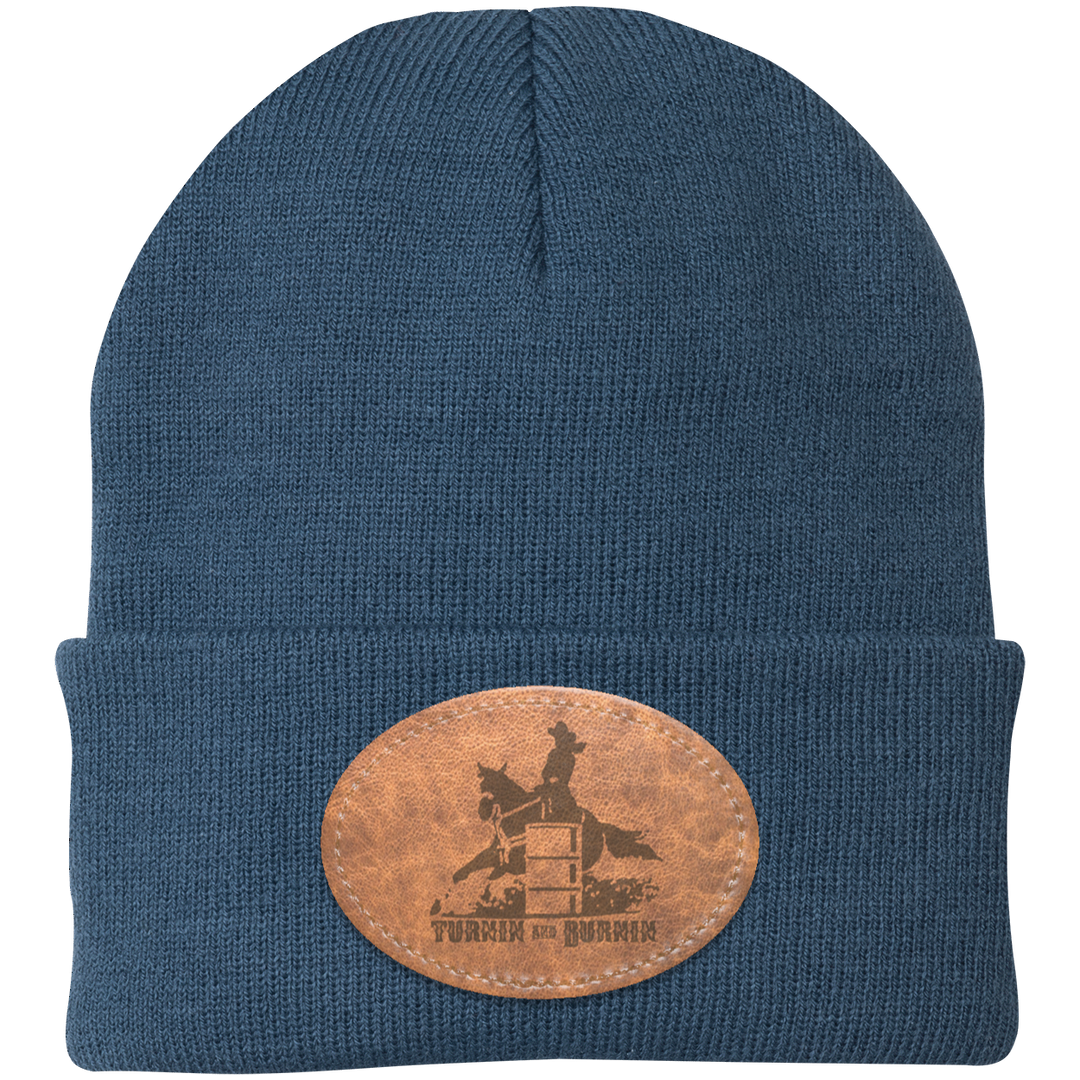 TURNIN AND BURNIN ON LEATHER CP90 Knit Cap - Patch