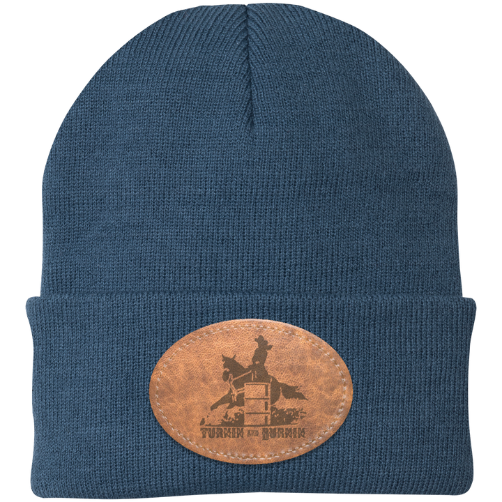 TURNIN AND BURNIN ON LEATHER CP90 Knit Cap - Patch