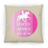 SHE LIVED HAPPILY TWH PLEASURE SHADES OF PINK ZP14 Small Square Pillow