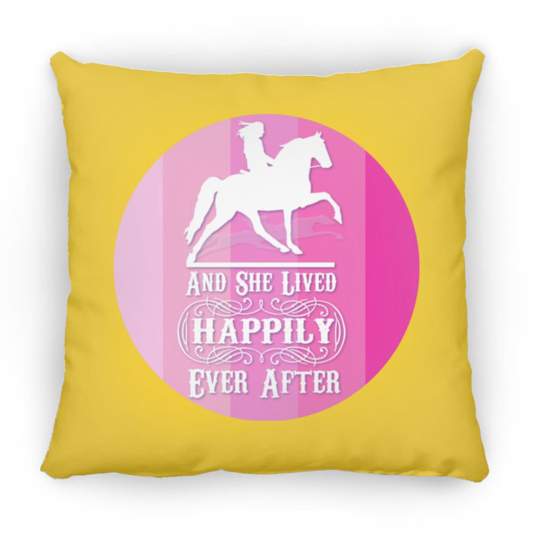 SHE LIVED HAPPILY TWH PLEASURE SHADES OF PINK ZP18 Large Square Pillow