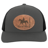 MISSOURI FOX TROTTER ON LEATHER 104C Trucker Snap Back - Patch
