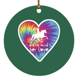 SHE FOUND HER LOVE TWH PLEASURE HEART SUBORNC Circle Ornament