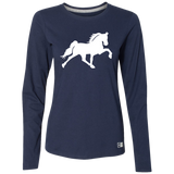 TENNESSEE WALKING HORSE DESIGN 3 JMD (WHITE) 64LTTX Ladies’ Essential Dri-Power Long Sleeve Tee