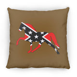 Rebel on the Rail Tennessee Walking Horse Pleasure ZP18 Large Square Pillow