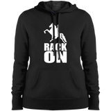RACK ON RACKING (WHITE ART) LST254 Ladies' Pullover Hooded Sweatshirt