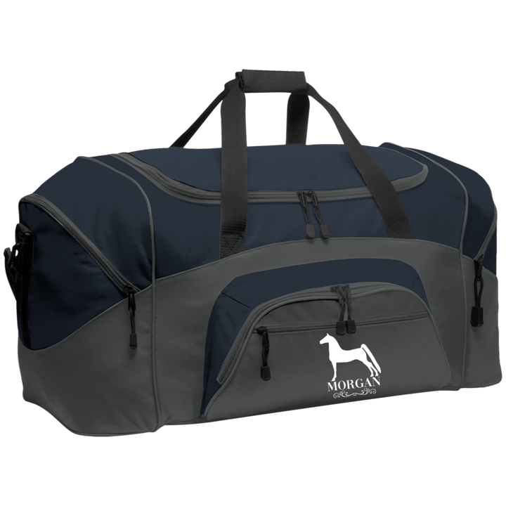 MORGAN STYLE 1 (WHITE) 4HORSE BG99 Colorblock Sport Duffel