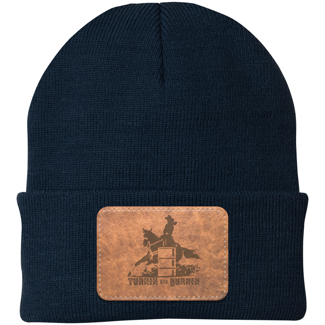 TURNIN AND BURNIN ON LEATHER CP90 Knit Cap - Patch