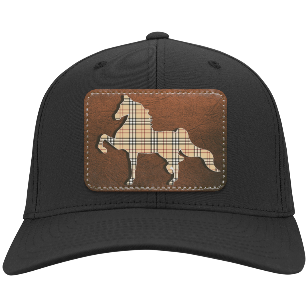 AMERICAN SADDLEBRED LEATHER PATCH (BURBURY) CP80 Twill Cap - Patch