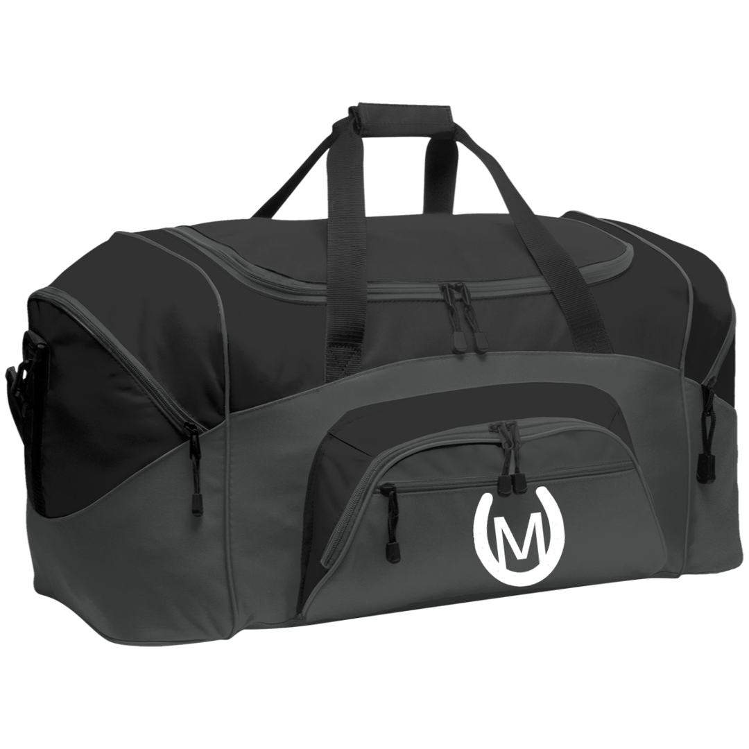 MANES RANCH (white) BG99 Colorblock Sport Duffel