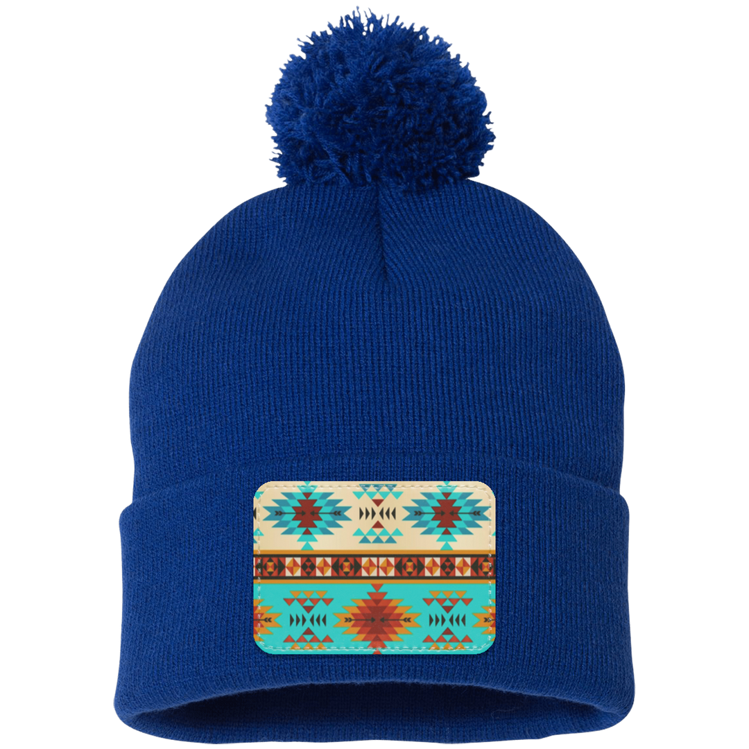 DUTTON RANCH 1 SP15 Pom Pom Knit Cap - Patch