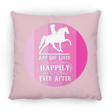 SHE LIVED HAPPILY TWH PLEASURE SHADES OF PINK ZP14 Small Square Pillow
