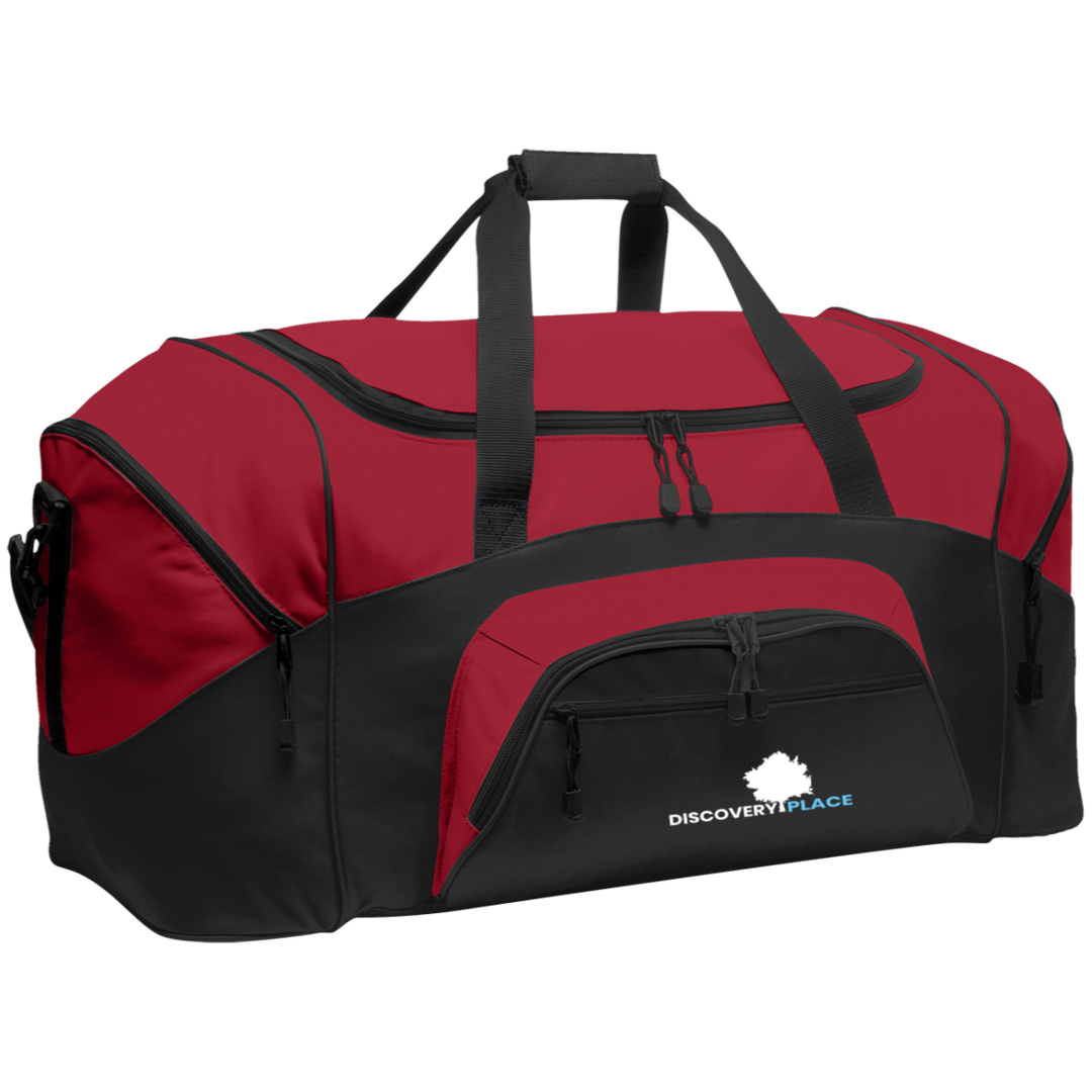 DISCOVERY PLACE LOGO 2023 DESIGN 1 BG99 Colorblock Sport Duffel