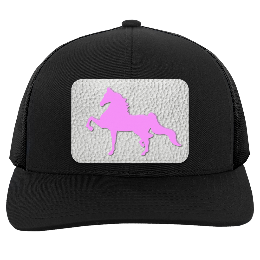 AMERICAN SADDLEBRED PINK 104C Trucker Snap Back - Patch